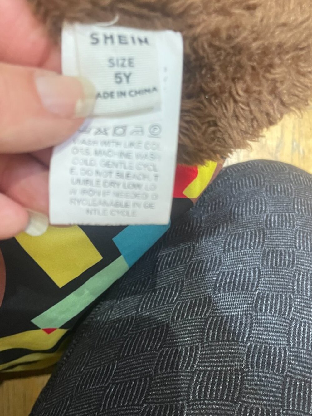 Girls Coat Hooded Alphabet Size 5 Fleece Lined - Picture 4 of 4